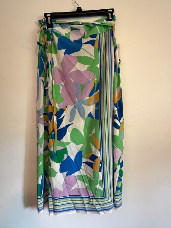 Carlisle Dresses & Skirts - Carlisle Floral Print Wrap Skirt in Green, Blue & Lilac